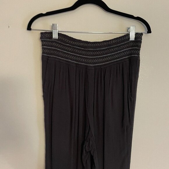 ett:twa Anthropologie Sz S Gauze Boho High Rise Pull On Sulawesi Smocked Joggers - Picture 5 of 12